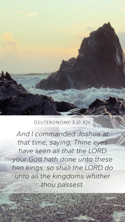 Deuteronomy 3:21 KJV Bible Verse Image