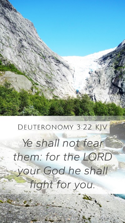 Deuteronomy 3:22 KJV Mobile Phone Wallpaper - Ye shall not fear them: for the LORD your God he - Mobile Bible Verse Wallpaper