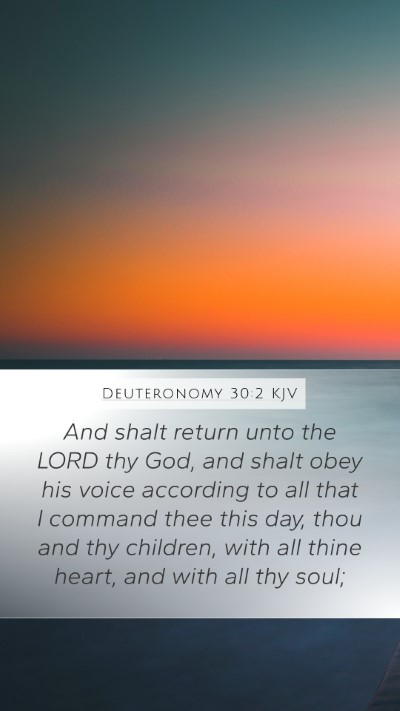 Deuteronomy 30:2 KJV Bible Verse Image