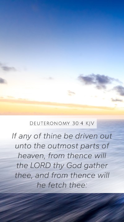 Deuteronomy 30:4 KJV Bible Verse Image