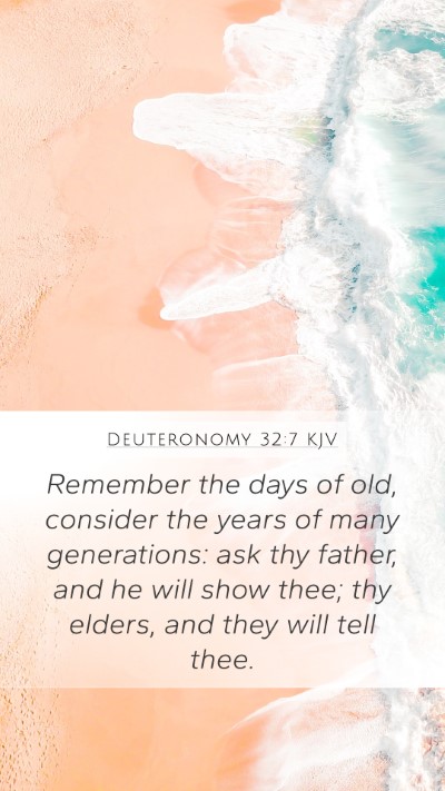 Deuteronomy 32:7 KJV Bible Verse Image