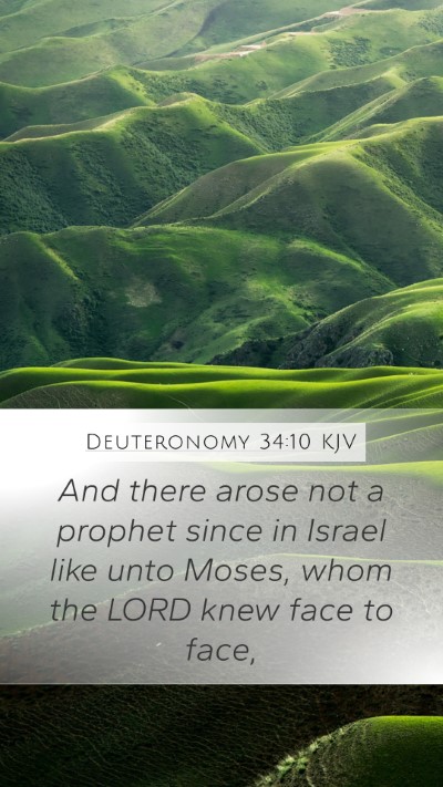 Deuteronomy 34:10 KJV Bible Verse Image