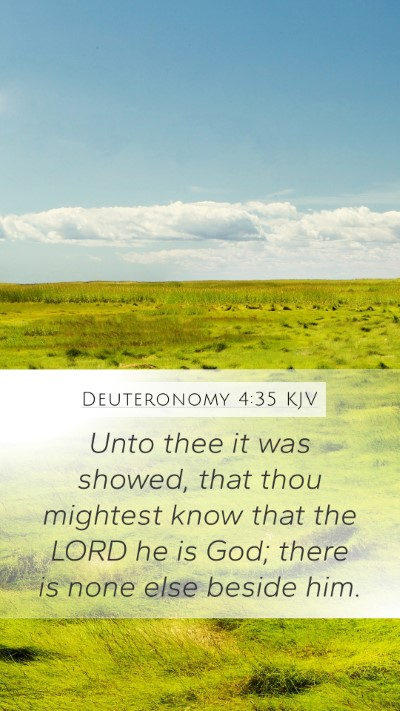 Deuteronomy 4:35 KJV Bible Verse Image