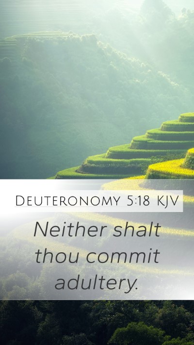 Deuteronomy 5:18 KJV Bible Verse Image