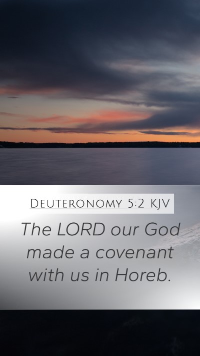 Deuteronomy 5:2 KJV Bible Verse Image