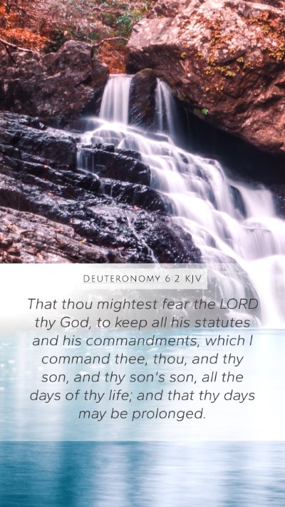 Deuteronomy 6:2 KJV Bible Verse Image