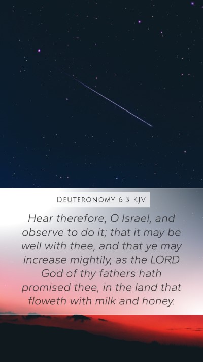 Deuteronomy 6:3 KJV Bible Verse Image