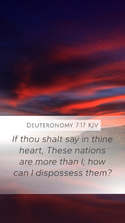 Deuteronomy 7:17 KJV Bible Verse Image