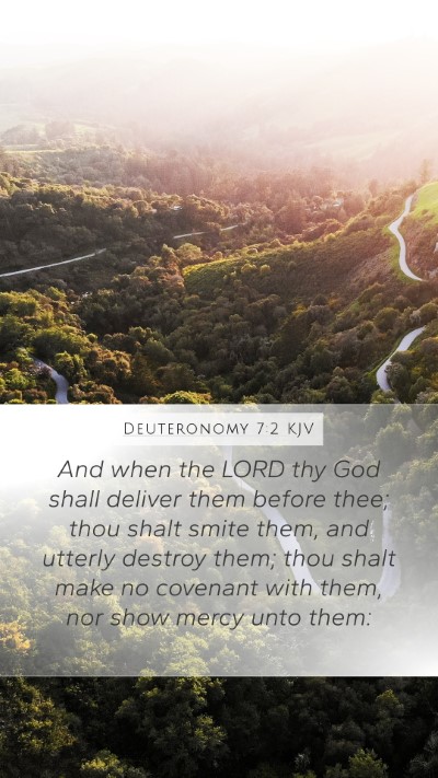 Deuteronomy 7:2 KJV Bible Verse Image