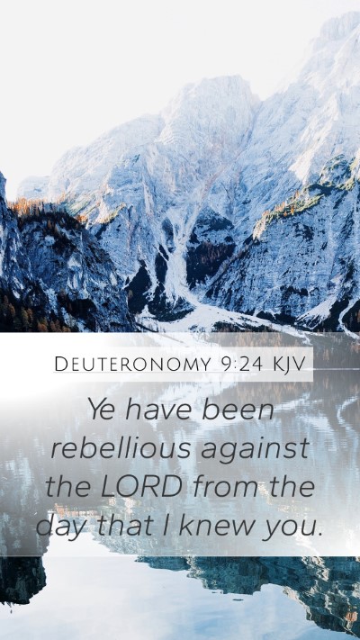 Deuteronomy 9:24 KJV Bible Verse Image