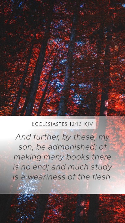 Ecclesiastes 12:12 KJV Bible Verse Image