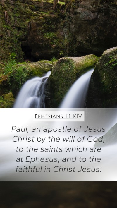 Ephesians 1:1 KJV Bible Verse Image