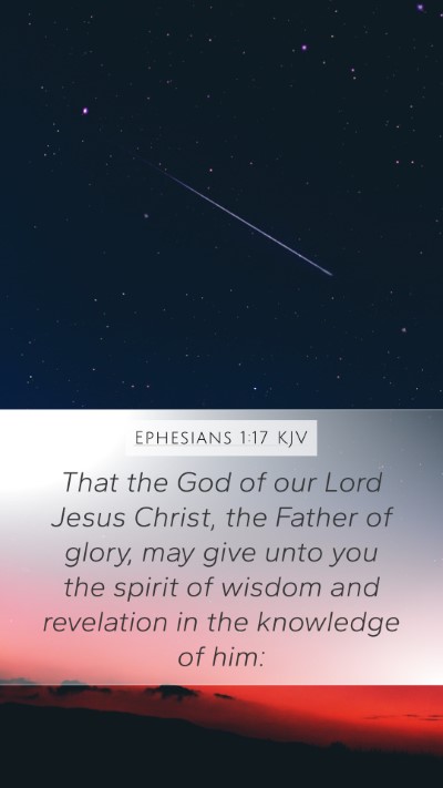 Ephesians 1:17 KJV Bible Verse Image