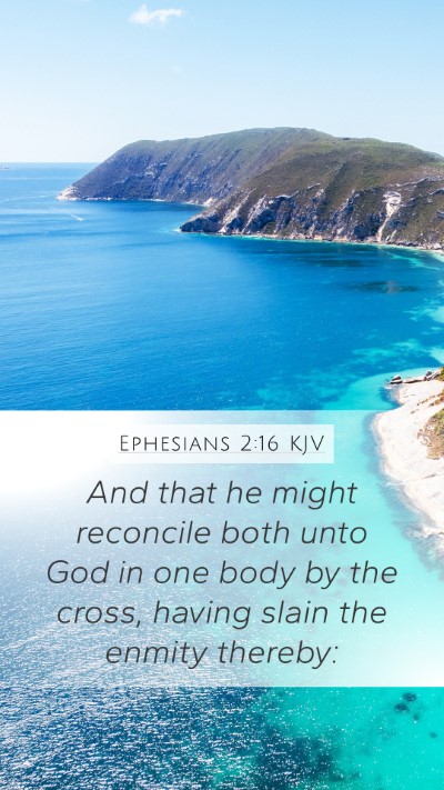 Ephesians 2:16 KJV Bible Verse Image