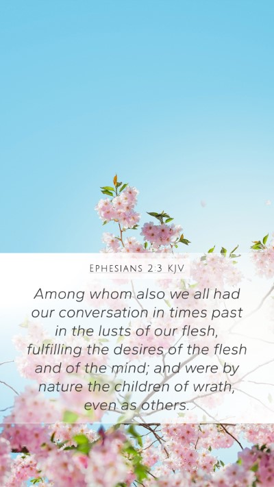 Ephesians 2:3 KJV Bible Verse Image