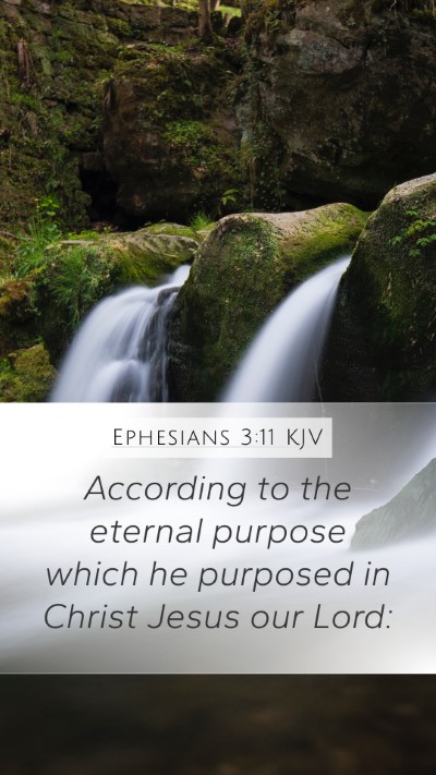 Ephesians 3:11 KJV Bible Verse Image