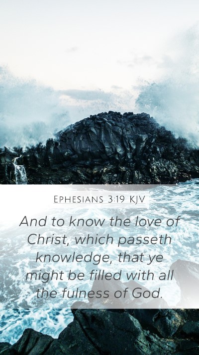 Ephesians 3:19 KJV Bible Verse Image