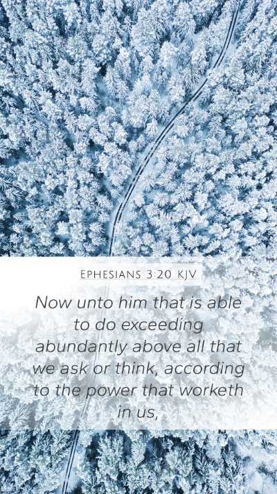 Ephesians 3:20 KJV Bible Verse Image