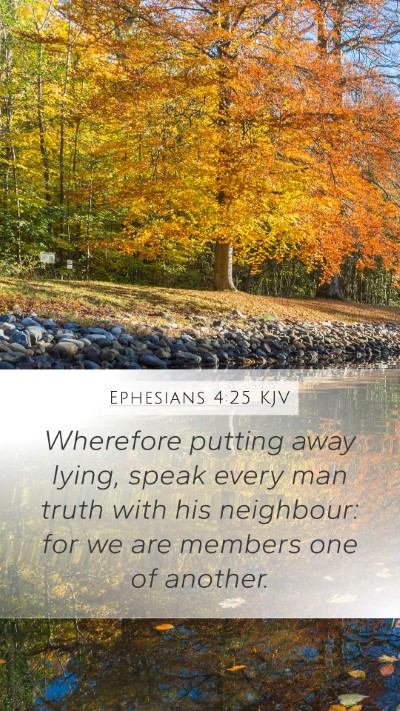 Ephesians 4:25 KJV Bible Verse Image