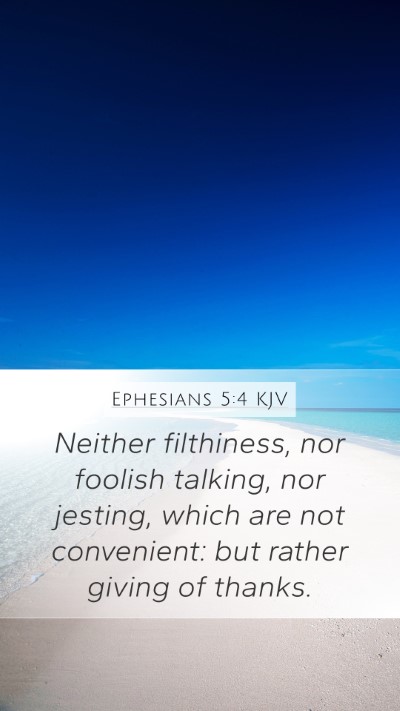 Ephesians 5:4 KJV Bible Verse Image