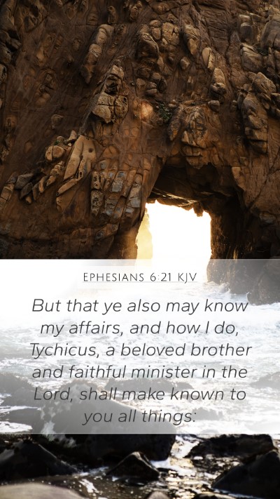 Ephesians 6:21 KJV Bible Verse Image