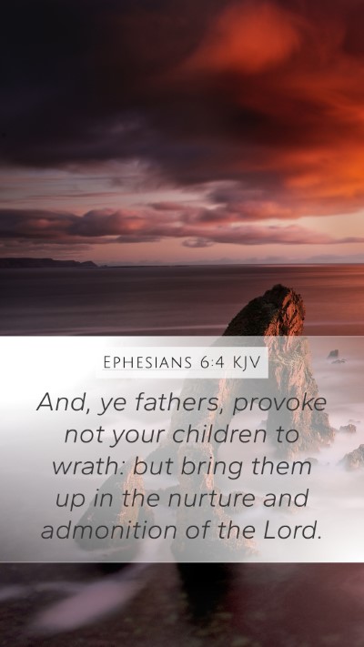 Ephesians 6:4 KJV Bible Verse Image
