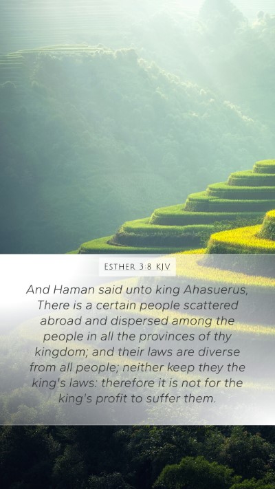 Esther 3:8 KJV Bible Verse Image