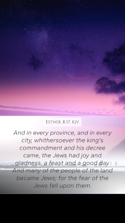 Esther 8:17 KJV Bible Verse Image