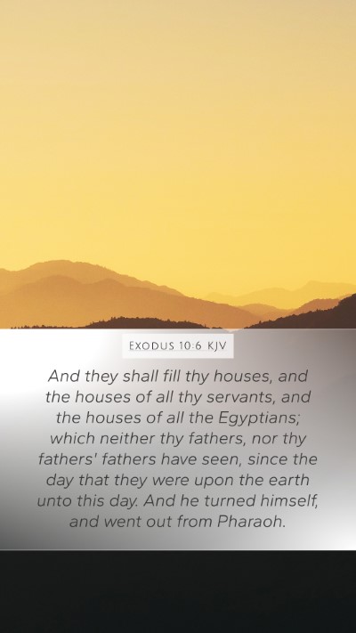 Exodus 10:6 KJV Bible Verse Image