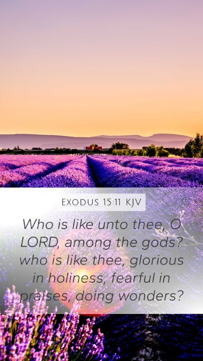 Exodus 15:11 KJV Bible Verse Image