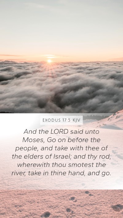 Exodus 17:5 KJV Bible Verse Image