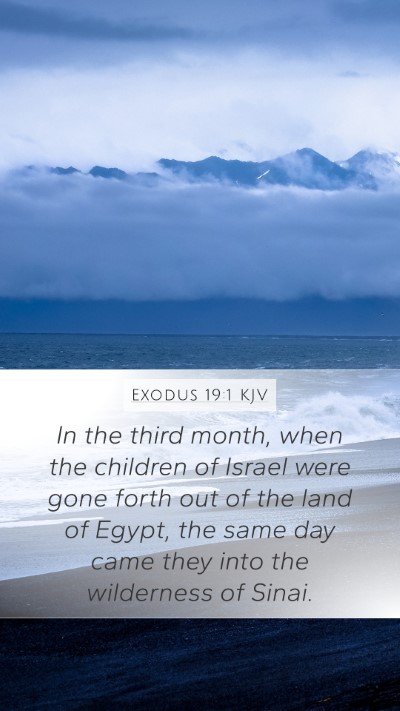 Exodus 19:1 KJV Bible Verse Image