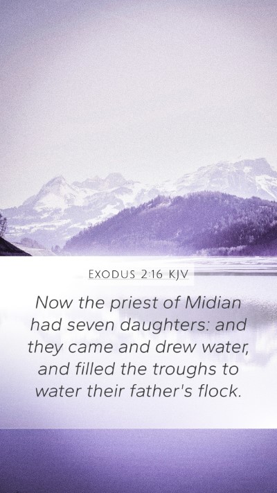 Exodus 2:16 KJV Bible Verse Image
