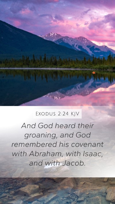 Exodus 2:24 KJV Bible Verse Image