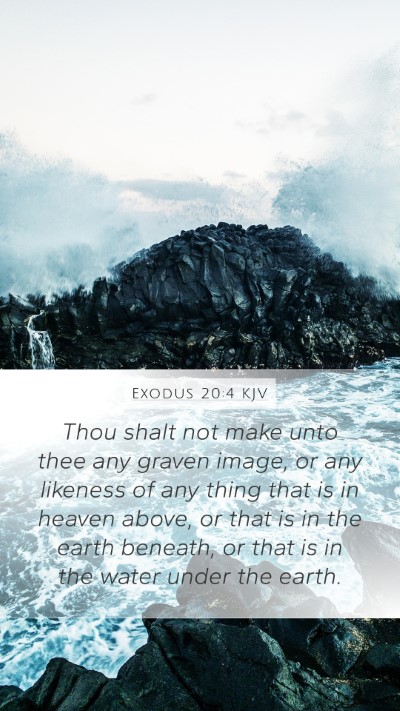 Exodus 20:4 KJV Bible Verse Image