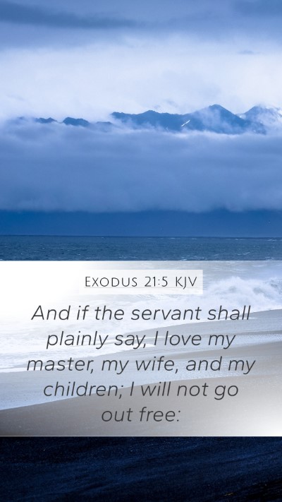 Exodus 21:5 KJV Bible Verse Image