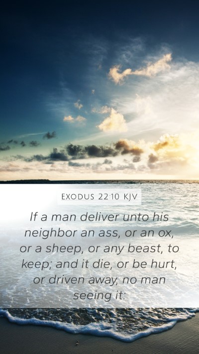 Exodus 22:10 KJV Bible Verse Image