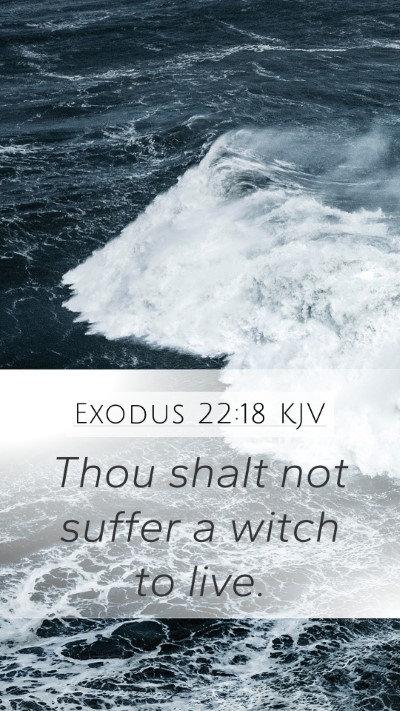 Exodus 22:18 KJV Bible Verse Image