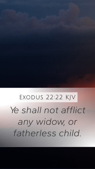 Exodus 22:22 KJV Bible Verse Image