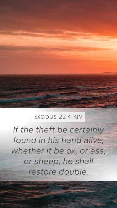 Exodus 22:4 KJV Bible Verse Image