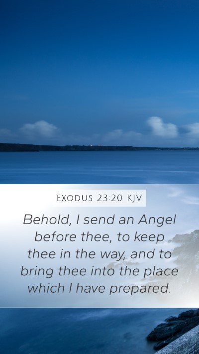 Exodus 23:20 KJV Bible Verse Image