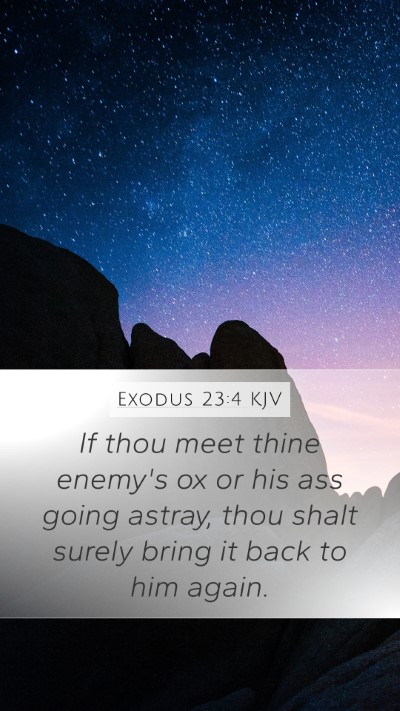 Exodus 23:4 KJV Bible Verse Image