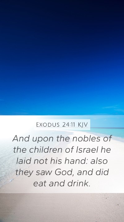 Exodus 24:11 KJV Bible Verse Image