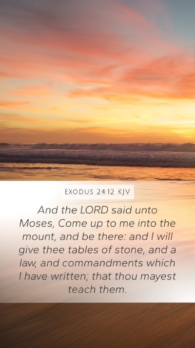 Exodus 24:12 KJV Bible Verse Image