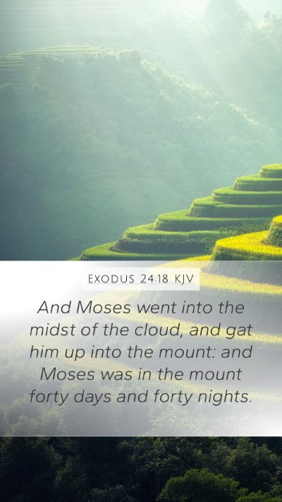 Exodus 24:18 KJV Bible Verse Image