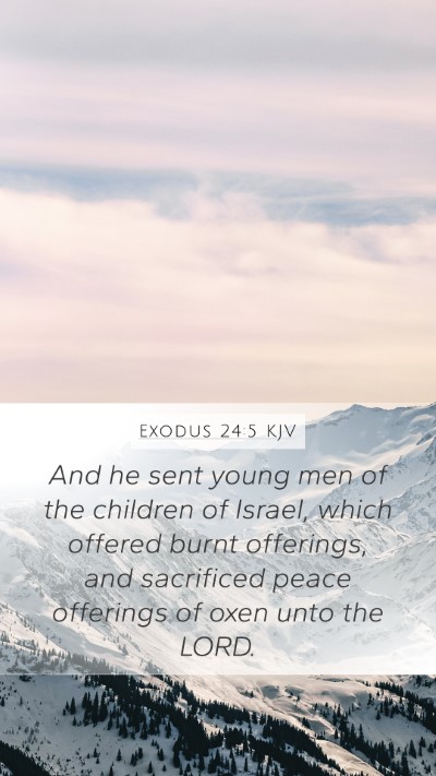 Exodus 24:5 KJV Bible Verse Image