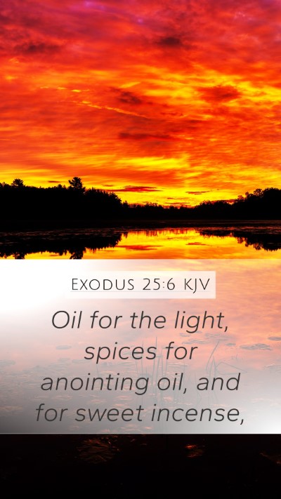 Exodus 25:6 KJV Bible Verse Image