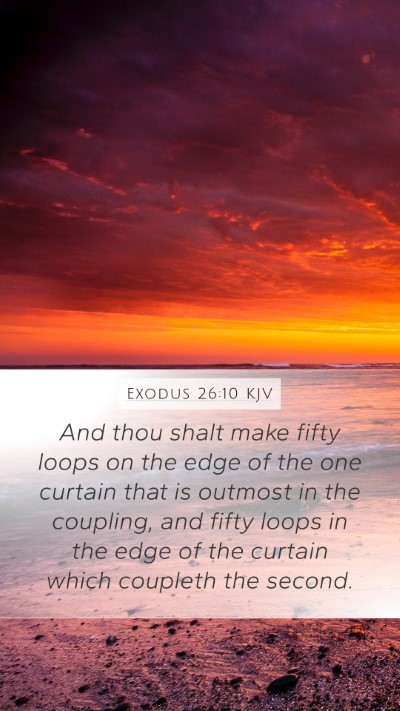 Exodus 26:10 KJV Bible Verse Image