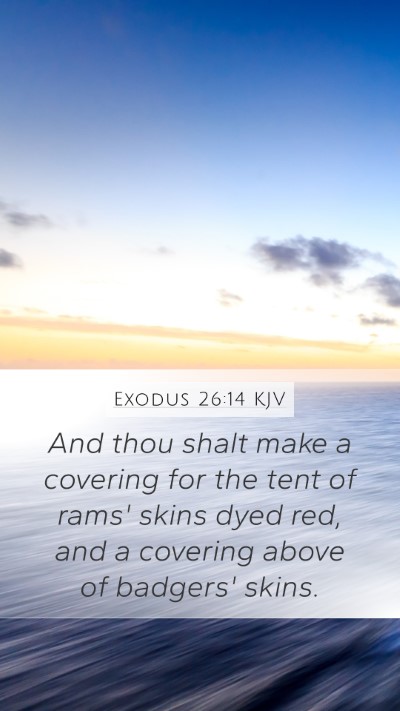 Exodus 26:14 KJV Bible Verse Image