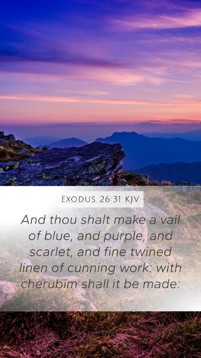 Exodus 26:31 KJV Bible Verse Image